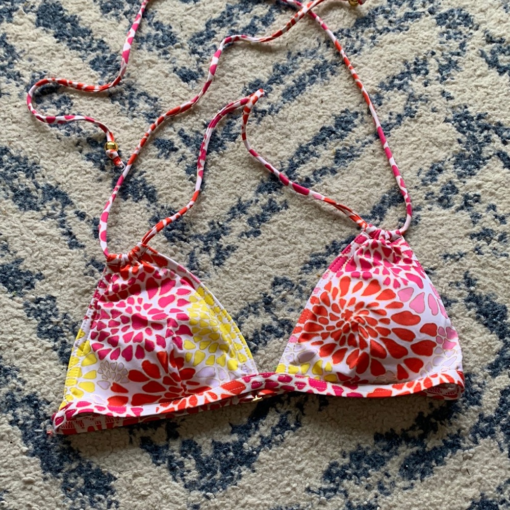 H&M flower bathing suit top